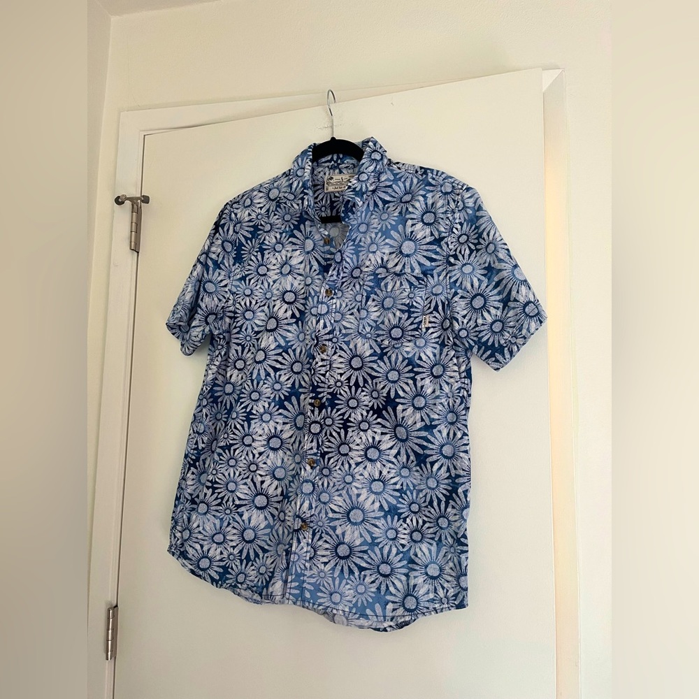 🌼 Vans X Joel Tudor Daisy Patterned Button Up Shirt Men’s Bohemian Shirt 🌼